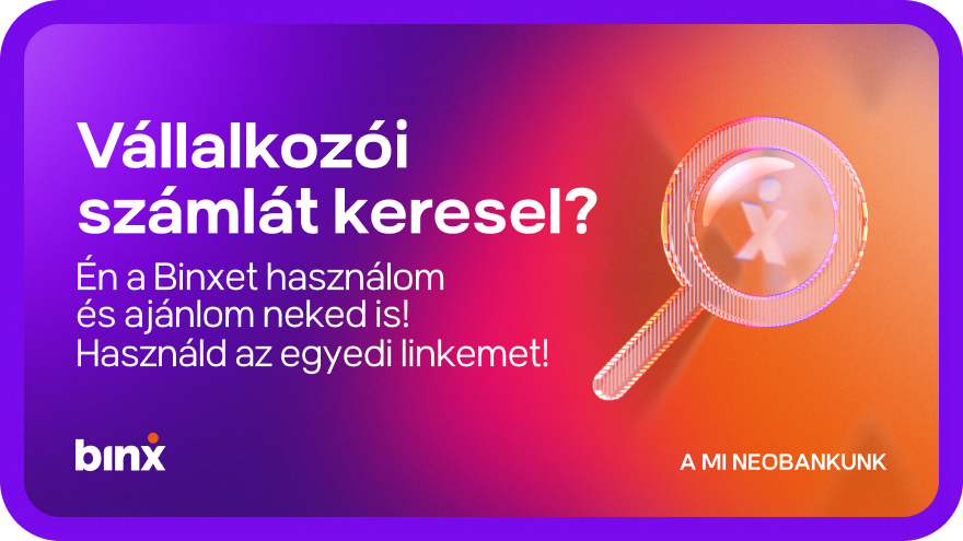 BinX kedvezményes bankszámla ajánló kód