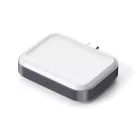 Satechi USB-C 2 in 1 Wireless charging dock for Apple watch and Airpods - Silver