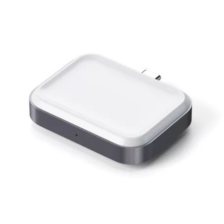 Satechi USB-C 2 in 1 Wireless charging dock for Apple watch and Airpods - Silver