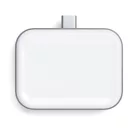 Satechi USB-C 2 in 1 Wireless charging dock for Apple watch and Airpods - Silver