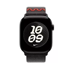 Apple Watch 46mm Loop:  Midnight Black Nike Sport Loop