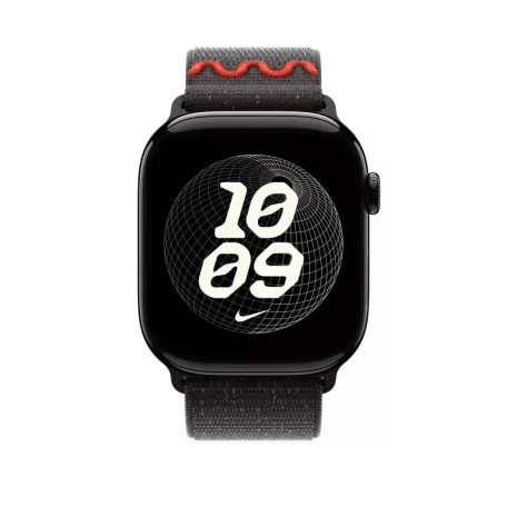 Apple Watch 46mm Loop:  Midnight Black Nike Sport Loop