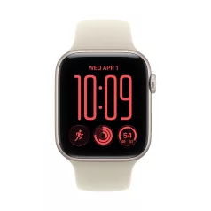   Apple Watch SE3 v2 GPS 44mm Starlight Aluminium Case with Sand Sport Band - M/L
