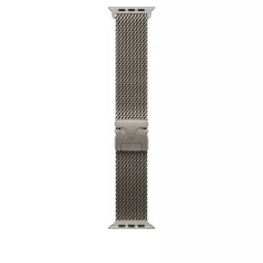   Apple Watch 49mm Milanese Loop: Natural Titanium Milanese Loop - Medium
