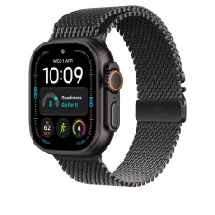   Apple Watch 49mm Milanese Loop: Black Titanium Milanese Loop - Large
