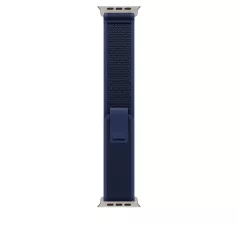   Apple Watch 49mm Loop:  Blue Trail Loop - S/M - Natural Titanium Finish