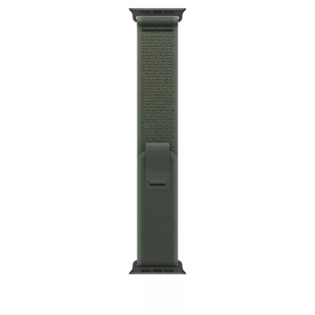 Apple Watch 49mm Loop:  Green Trail Loop - S/M - Black Titanium Finish