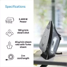 TexStyle3 SI3055BK Gőzölős Vasaló