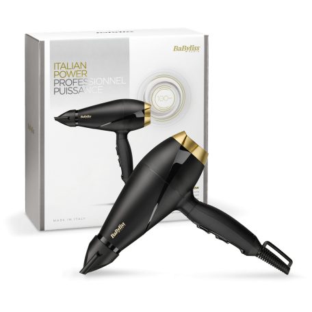 BaByliss 6704E Power Pro hajszárító, AC motor, 2000W, fekete-arany