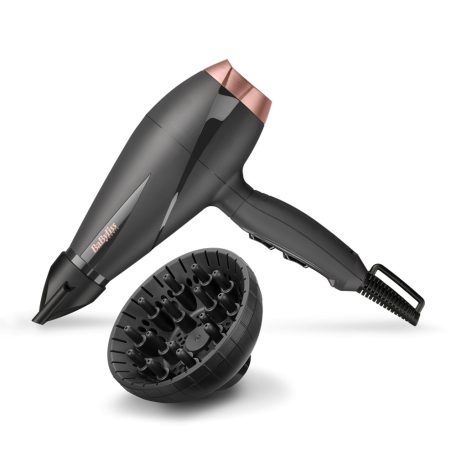BaByliss 6709DE Smooth Pro Ionos hajszárító 2100W, szürke-rose gold