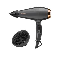   BaByliss 6719DE Air Pro Ionos hajszárító, AC motor, 2200W, fekete-sötétarany