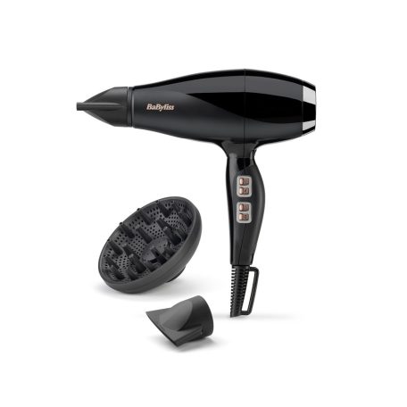 Babyliss 6716DE Air Power Pro Ionos hajszárító, AC motor, 2300W, fekete-sötétezüst