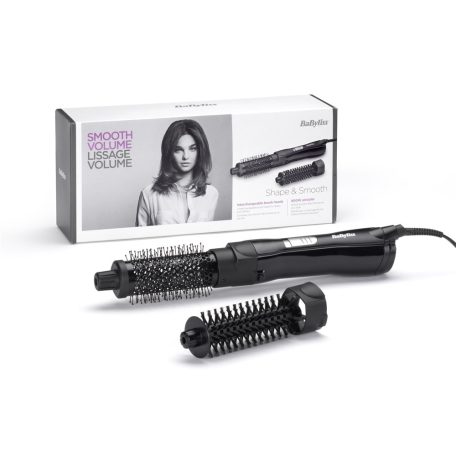 BaByliss AS82E Shape & Smooth meleglevegős hajformázó 800W, 2 kiegészítővel