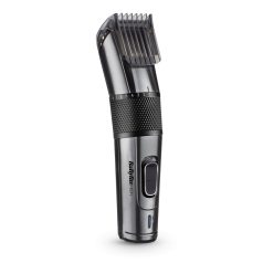   BaByliss E978E Carbon Titanium vezeték/vezeték nélküli hajvágó + trimmer, fémes-sötétszürke