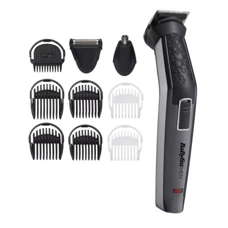 BaByliss MT727E Carbon Titanium 10az1-ben, arc- és testszőrtelenítő készlet, kék