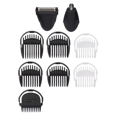 BaByliss MT727E Carbon Titanium 10az1-ben, arc- és testszőrtelenítő készlet, kék