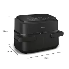 Airfryer 1000 DualBasket NA150/00 forrólevegős sütő