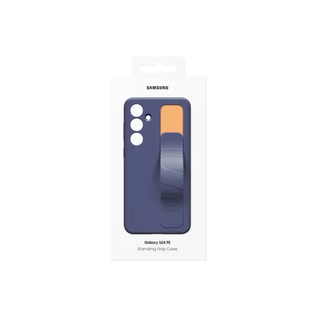 S24 FE Standing Grip Case, Blue black