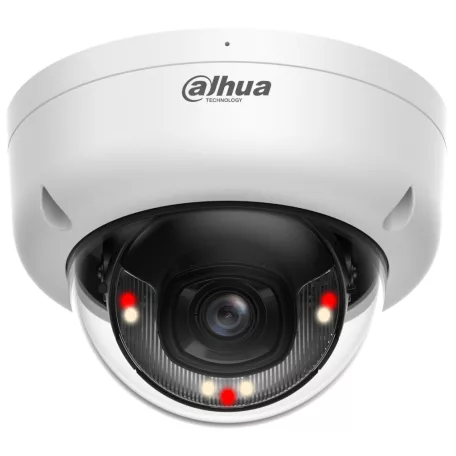 Dahua IPC-HDBW1439E1-A-IL-0280B-S6 4MP, Entry, 2,8mm, IR/LED 30m, FullColor, IK08, Hibrid megvilágítású IP dóm kamera