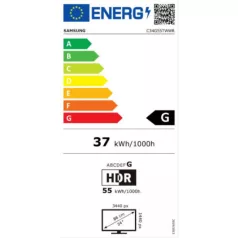   SAMSUNG 34" LC34G55TWWPXEN UWQHD VA 21:9 1ms ívelt gamer ultrawide monitor