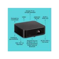   Epson EF-62B 3LCD / 700 Lumen / 4K PRO UHD lézer okos projektor