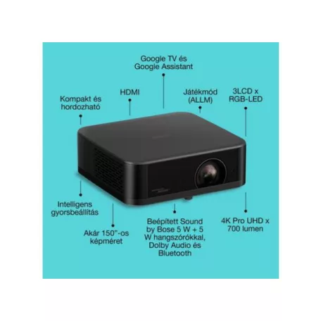 Epson EF-62B 3LCD / 700 Lumen / 4K PRO UHD lézer okos projektor