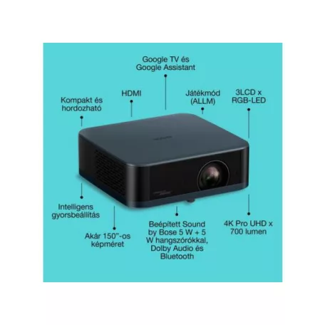 Epson EF-62N 3LCD / 700 Lumen / 4K PRO UHD lézer okos projektor