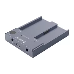   Orico M.2 SSD Dokkoló - M2P2-C3-C-EU (2xM.2 NVMe -> USB-A/C, Max.: 2TB, Offline Klón funkció, Max.: 10Gbps, szürke)