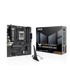   Asus Alaplap - AMD TUF GAMING A620AM-PLUS WIFI AM5 (A620, 4xDDR5 7600+MHz, 1x 2,5 Gb LAN, 2xM.2, 4xSATA3, HDMI+2xDP)