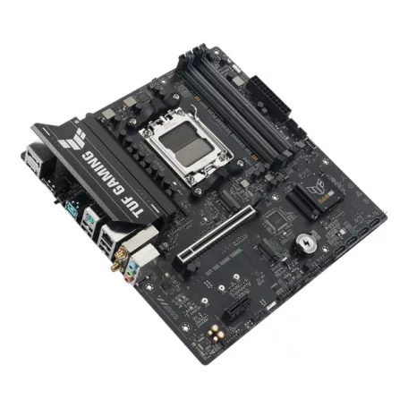 Asus Alaplap - AMD TUF GAMING A620AM-PLUS WIFI AM5 (A620, 4xDDR5 7600+MHz, 1x 2,5 Gb LAN, 2xM.2, 4xSATA3, HDMI+2xDP)