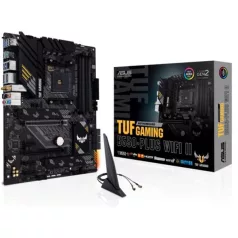   Asus Alaplap - AMD TUF GAMING B550-PLUS WIFI II AM4 (B550, 4xDDR4 4800MHz, 6xSATA3, 2x M.2, 4xUSB2.0, 8xUSB3.2)