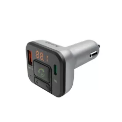   Hama FM Transzmitter - 14169 (szivargyújtós, USB-C, Micro SD, BT, QC 3.0/PD)
