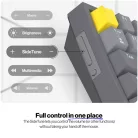 Endorfy Wireless Billentyűzet - Celeris 1800 (RGB, Gateron Yellow Switch, mechanikus, 100 gomb, US)