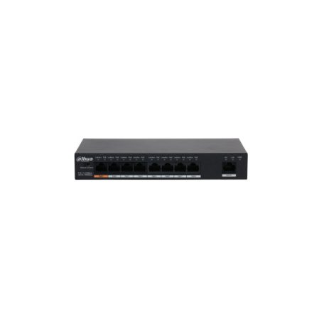 Dahua switch PoE - PFS3009-8ET1GT-96 (1x 10/100 (HighPoE/PoE+/PoE) + 7x 10/100(PoE) + 1x 10/100/1000 uplink, 96W)