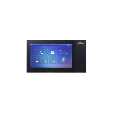 Dahua IP video kaputelefon - VTH2421FW-P (beltéri egység, 7" touch screen, 1024x600, PoE, SD, I/O, fehér)