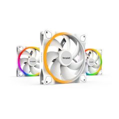   Be Quiet! Cooler 14cm - LIGHT WINGS WHITE 140mm PWM Triple Pack (RGB, 1700rpm, 20,6dB, fehér)