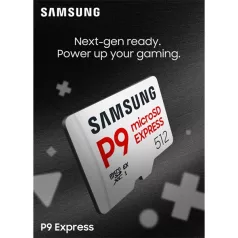   Samsung MicroSD kártya - 512GB MB-MK512T/WW (P9, Class10, PCIe Gen3.0x1, NVMe 1.3, SD 7.1, UHS-I)