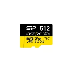   Silicon Power MicroSD kártya - 512GB microSDXC UHS-I U3, 3D TLC NAND (170/150 MB/s A2/V30) DDR200 transfer rate