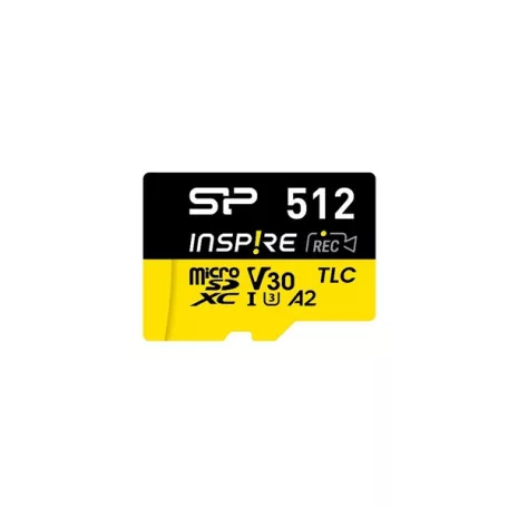 Silicon Power MicroSD kártya - 512GB microSDXC UHS-I U3, 3D TLC NAND (170/150 MB/s A2/V30) DDR200 transfer rate