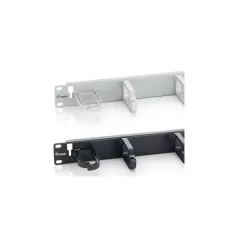   Equip Rackszekrény Kiegészítő - 327311 (Kábel rendező panel, Gyűrű panel, 1U(19"), fekete)