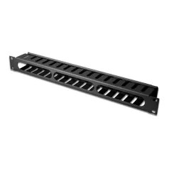   Equip Rackszekrény kiegészítő - 327313 (Kábel rendező panel, fekete)