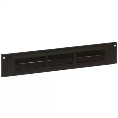   Legrand vízszintes fésűs rendező panel - 2U, 19", átmenő kivágással, gyorspánttal rögzítés, műanyag, LCS2
