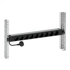   Legrand elosztó - (PDU), 19", 1U, 9 aljzat, gyermekvédett, 3 méter