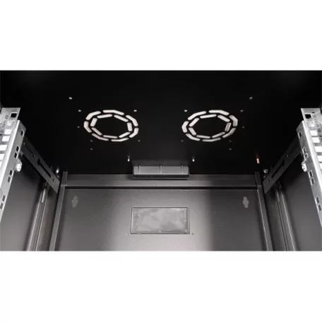 Equip Fali Rackszekrény - EPM-07-6045-B-CBAA (19", 7U, 600x450mm, előre szerelt, fekete)
