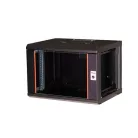 Equip Fali Rackszekrény - EPM-07-6045-B-CBAA (19", 7U, 600x450mm, előre szerelt, fekete)