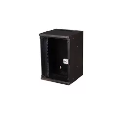   Equip Fali Rackszekrény - EWM-09-3030-B (10", 9U, 300x300mm, lapra szerelt, fekete)