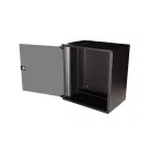 Equip Fali Rackszekrény - EWM-12-5440-B (19", 12U, 540x400mm, lapra szerelt, fekete)