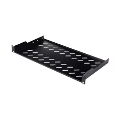   Equip Rackszekrény kiegészítő - EZFS-19-1-40-B (Fix polc, 19", 1U, Mélység: 250mm, fekete)