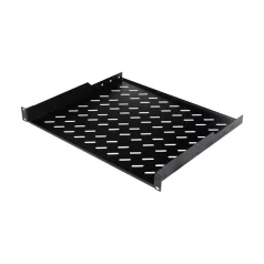   Equip Rackszekrény kiegészítő - EZFS-19-1-60-B (Fix polc, 19", 1U, Mélység: 400mm, fekete)