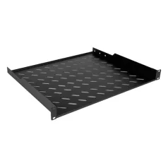   Equip Rackszekrény kiegészítő - EZFS-19-1-60-B (Fix polc, 19", 1U, Mélység: 400mm, fekete)